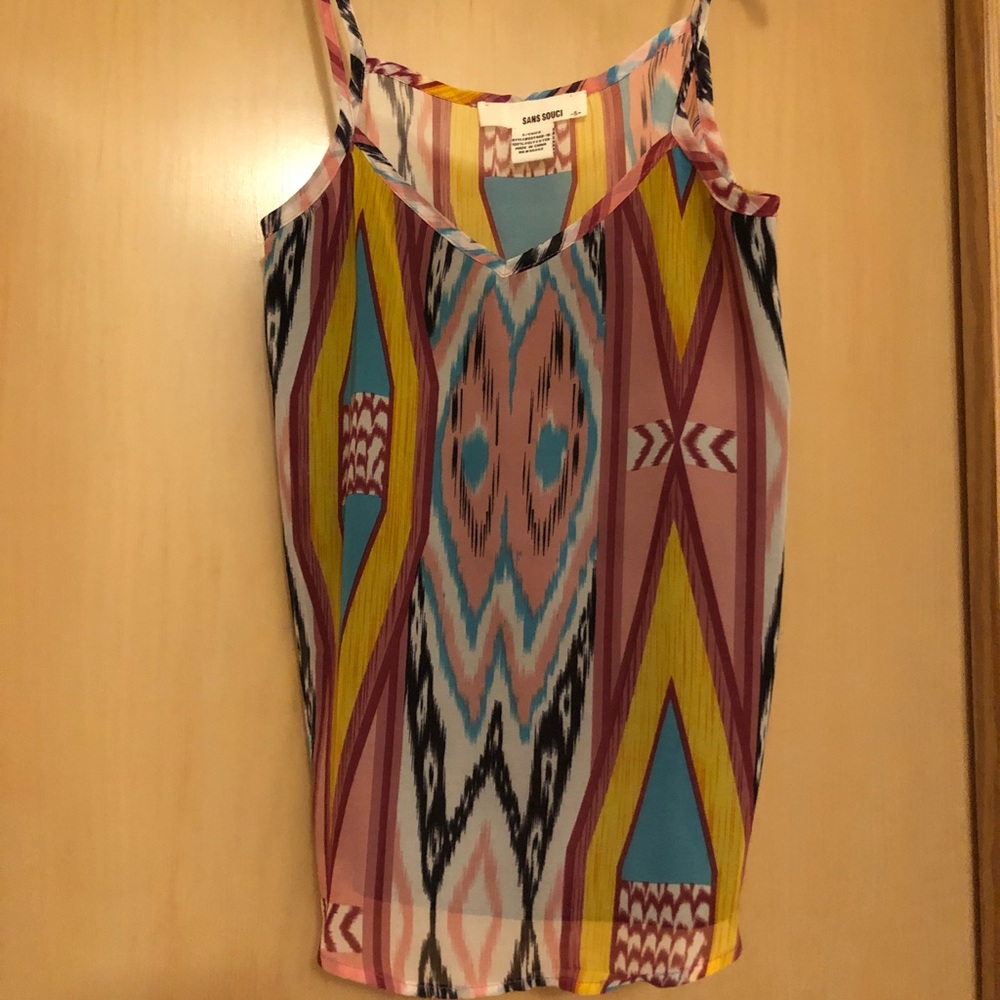 Cute multicolored tank top.